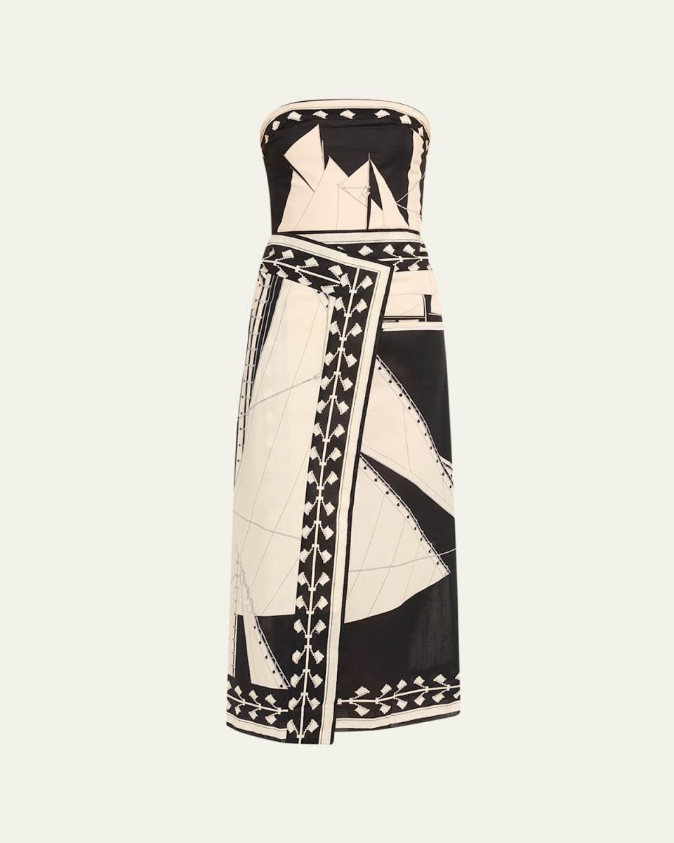 Sailboats Pontoon Afternoon Ankle Dress